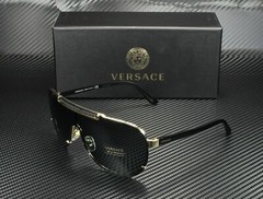 VERSACE VE2140 100287 Black Dark Grey Men’s Sunglasses 40 mm