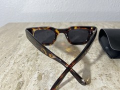 EYEKONIK TORTOISE RECTANGULAR PLASTIC SUNGLASSES W/ CASE-UNISEX ADULT