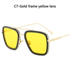 High Quality Iron Man Tony Stark Fishing Sunglasses Square Outdoor Sport Fishin