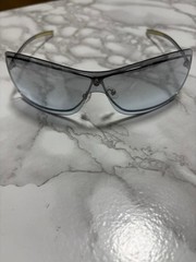 GUCCI 115 GG 1711/S Vintage Sunglasses Silver Blue Gradient 64mm 125mm