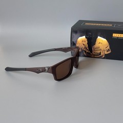 Oakley Jupiter Squared OO9135 Polarized Sunglasses Woodgrain Brown Frame