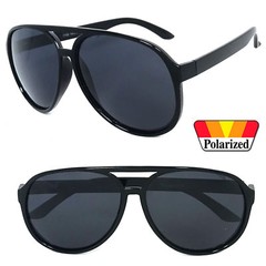 Classic Men’s Fashion Pilot Vintage Designer Polarized Sunglasses Black Lens