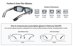 2 Global Vision Fanfare 2 Fit Over Sunglasses Purple & Red Floral w/Smoke Lens