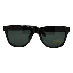 Folding Foldable Sunglasses 80’s Classic Square Horn Rim Shades UV 400