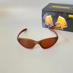 Oakley Mitute Brown Vintage Sunglasses Gorpcore USA Y2K Avantgarde Archive