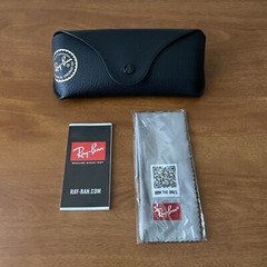 Ray-Ban RB2132 New Wayfarer Sunglasses Black On Transparent Frame 6462/31 58-18