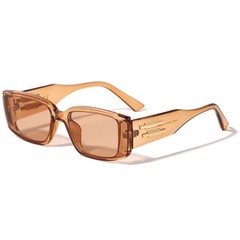 Men Sunglasses Fashion Designer Beige Retro Rectangle Trendy Style Lentes New