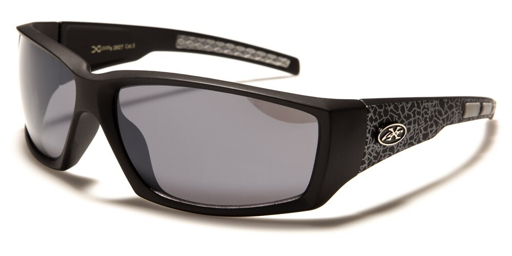 X-Loop Wrap Around Rectangle Camouflage Pattern Temple Sunglasses Driving Hiking