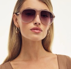 New Quay CHART TOPPER Doe Frame / Rouge Glow Sunglasses SKU 80903 W Case / Cloth