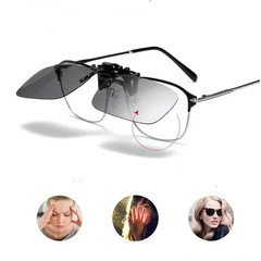 4 Color Polarized Clip-On Flip-Up Sunglasses UV380 Driving Fishing Night Vision