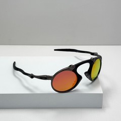 Oakley Madman OO6019 X-Metal Dark Carbon Ruby Polarized Sunglasses
