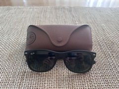 Ray-Ban RB2132 55mm Matte Black “New Wayfarer” Sunglasses with Case.
