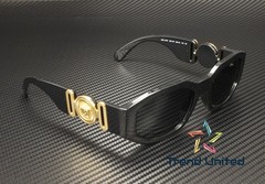 VERSACE VE4361 GB1 87 Black Grey 53 mm Unisex Sunglasses
