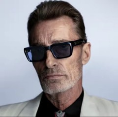 Brand Haute Couture Sunglasses Fashion Designer Italy Business Men Blue
