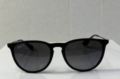 Ray-Ban Women Sunglasses RB4171 Erika Matte Black Frame Grey Gradient Lens 54mm