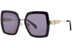 Just Cavalli SJC041 0Z42 Sunglasses Women’s Black/Gold/Dark Grey 53mm