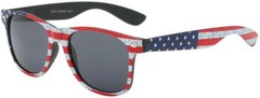USA AMERICAN FLAG STARS & STRIPES PATRIOTIC SQUARE SUNGLASSES CLASSIC RETRO 80s