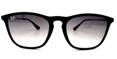 Ray Ban Chris Black Unisex Sunglasses RB4187 622/8G 54 18 145 Authentic