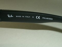 RAY BAN RB4033 STUNNING MATTE BLACK POLARIZED PREDATOR WRAP SUNGLASSES w/CASE