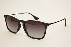 Ray-Ban RB 4187F Chris sunglasses 622/8G Rubber Black 54mm UNISEX
