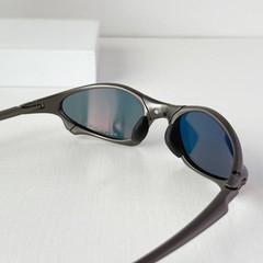 Vintage Oakley Penny X-Metal Gray Frame Ruby Lens Rare Sunglasses