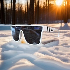 New Blenders Style Quiksilver Sunglasses In Frost Snow White Unisex UV400 USA
