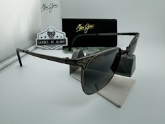MAUI JIM STILLWATER MJ 706-17C PEWTER NEUTRAL GREY POLARIZED FOLDING SUNGLASSES