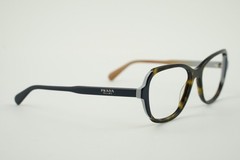 Good! VPR 03V Prada 54-17-140 Tortoise Brown/Dark Blue W3C-1O1