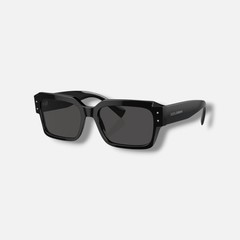Dolce & Gabbana DG4460 Men’s Black Acetate Rectangle Sunglasses 56-18-145
