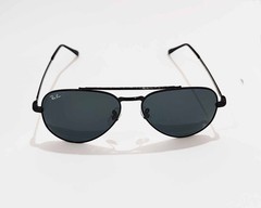 Ray-Ban RB3625 New Aviator Polished Black Frame Dark Grey Lens Sunglasses 58mm