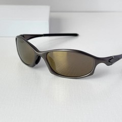 Oakley Hatchet X-Metal Sunglasses Gunmetal Frame Brown Lens Vintage Rare