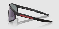 PRADA LINEA ROSSA PS 04WS DG070A Black Blue Mirror Violet 39 mm Men’s Sunglasses