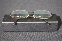 CHARMANT Titanium Perfection Bronze Reader Glasses 140mm W/Hardcase AR16320