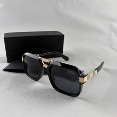 Cazal Sunglasses Black Crystal & Gold Frame Black Lens Men’s Women’s Eyewear