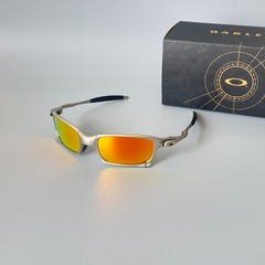 Oakley Juliet X-Metal Sunglasses Polished Silver w/ Fire Iridium Lens