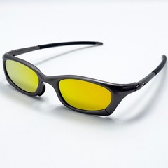 Oakley Mag Four Magnesium Four Sunglasses Gunmetal Frame Yellow Iridium Lens