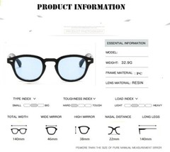 Vintage Sunglasses Frame Retro Clear Glasses Tinted Lens Fashion Round Unisex