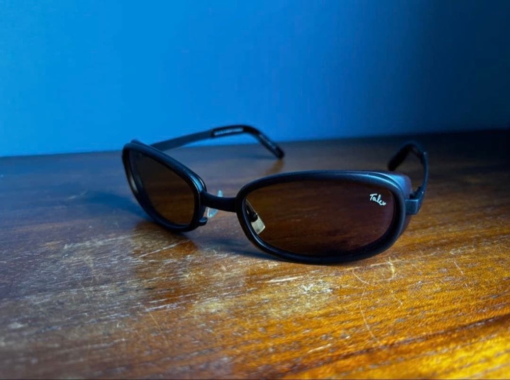 SOLID BLUE TALEX TYPE1 POLARIZED LENS SUNGLASSES