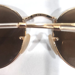 Ray Ban RB3447 001 NO Lenses Gold Round Metal Sunglasses Frame 50-21 145