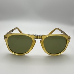 Persol PO0714SM 204/S3 Steve McQueen Sunglasses Opal Yellow Polarized 54mm