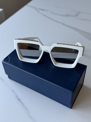 Louis Vuitton White Black Mirrored Z1166W 1.1 Millionaires Sunglasses
