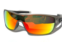 NEW Oakley TURBINE ROTOR Matte Grey POLARIZED Galaxy Ruby Lens Sunglass 9307