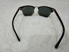 Ray-Ban RB3016 Clubmaster Polarized Sunglasses Black Gold RB3016 901/58 Italy