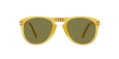 PERSOL STEVE MCQUEEN AVIATOR – OPAL YELLOW FRAME, POLARIZED GREEN LENSES