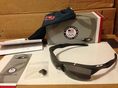 NEW Oakley – Team USA HALF JACKET 2.0 XL – Dark Grey / Grey Polarized, OO9154-14
