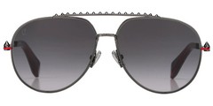 Christian Louboutin Greggo 61mm Navigator Shiny Gunmetal Sunglasses