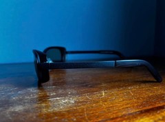 SOLID BLUE TALEX TYPE1 POLARIZED LENS SUNGLASSES