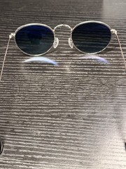 Ray-Ban Round Metal RB3447 50mm Blue Classic lenses with Black Tips