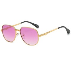 Sunglasses Men Fashion Retro Style Square Gold Frame Classic Designer Pilot 2026