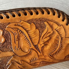 Handmade Leather Sunglasses Case Floral Fits Glasses Sunglasses Unisex